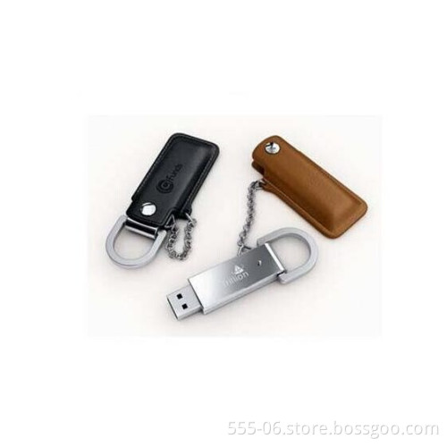 Uplode Promotion File Customized Logo Leather USB Memory USB Flash Drive